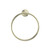 York Towel Ring Aged Brass