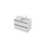 Vanity 900 2 Drawer Wall Right Basin Gloss/Woodgrain/Colour (F2 Finish)