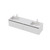 Vanity 1800 2 Drawer Wall Double Basin White Velvet (F1 Finish)