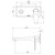Arlo Wall Basin / Bath Mixer Set 6 Star 200mm Trim Kit Only Chrome Lead Free