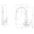 Arlo Sink Mixer 200mm Gooseneck Brushed Nickel Lead Free