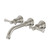 Cromford Wall Tap Set Brushed Nickel Lead Free