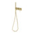 Vivid Slimline Oval Wall Shower System Brushed Gold