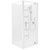 Ruby II Square Corner Shower 900x900 White Frame with PLUS Wall Centre Waste