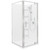 Ruby II Square Corner Shower 900x900 Metallic Frame with PLUS Wall Centre Waste