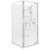 Ruby II Square Corner Shower 1000x1000 Metallic Frame with PLUS Wall Rear Waste