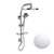 Hydrorail Round Rain Shower Column Polished Chrome Standard 203mm (8 Inch) 78566A-CP