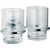 July Double Glass Tumbler With Holder Polished Chrome 95 x 169mm 10708A-CP