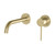 Vivid Slimline Basin Bath Mixer Set SwitchMix 60mm Backplates Brushed Gold Lead Free