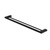 Bianca Double Towel Rail Matte Black 800mm
