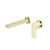 Bianca Wall Basin Bath Mixer Brushed Gold Separate Back Plate 187mm