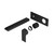 Bianca Wall Basin Bath Mixer Matte Black 230mm Trim Kits Only