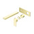 Bianca Wall Basin Bath Mixer Brushed Gold 230mm Trim Kits Only