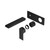 Bianca Wall Basin Bath Mixer Matte Black 187mm Trim Kits Only