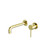 Dolce Wall Basin Bath Mixer Brushed Gold Separate Back Plate