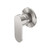 Ecco Shower Mixer Brushed Nickel 80mm Round Plate