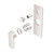 Ecco Shower Mixer With Divertor Brushed Nickel Trim Kits Only