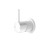 Mecca Shower Mixer Matte White 60mm Handle Up Plate