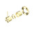 Mecca Shower Mixer Brushed Gold Handle Up 80mm Plate Trim Kits Only