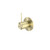 Mecca Shower Mixer Brushed Gold Handle Up 80mm Plate