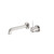 Mecca Wall Basin Bath Mixer Brushed Nickel Separate Back Plate Handle Up 185mm