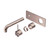Mecca Wall Basin Bath Mixer Brushed Bronze Handle Up 230mm Trim Kits Only