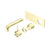 Mecca Wall Basin Bath Mixer Brushed Gold Handle Up 160mm Trim Kits Only