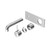 Mecca Wall Basin Bath Mixer Chrome Handle Up 120mm Trim Kits Only