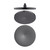 Opal Shower Head Gun Metal 250mm