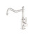 York Kitchen Mixer Hook Spout Brushed Nickel With Metal Lever