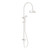York Twin Shower Brushed Nickel With Metal Hand Shower