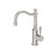 York Basin Mixer Hook Spout Brushed Nickel With Metal Lever