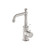 York Basin Mixer Brushed Nickel With White Porcelain Lever