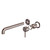 Zen Wall Basin Bath Mixer SS316L Brushed Bronze Separate Back Plate 230mm Spout Trim Kits Only