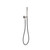 Zen Shower On Bracket SS316L Brushed Nickel With Outdoor Shower Hose