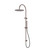 Zen Twin Shower SS316L Brushed Bronze With Outdoor Shower Hose