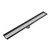 Floor Grate Gun Metal 89mm Outlet With Hole Saw Tile Insert V Channel