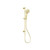 3-Function Shower Rail Brushed Gold