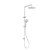 Round Twin Shower Brushed Nickel