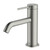 Venice Curved Basin Mixer Brushed Nickel Lead Free