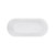 Mode Oval Free Standing Bath 1700mm With Overflow And Waste Matte White