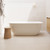 Mode Oval Free Standing Bath 1700mm With Overflow And Waste Matte White