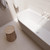 Mode Oval Free Standing Bath 1700mm Oval Back To Wall Bath With Overflow And Waste Gloss White
