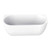 Mode Oval Free Standing Bath 1700mm Oval Back To Wall Bath With Overflow And Waste Matte White