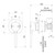 Vask Shower / Wall Mixer SwitchMix Complete Kit Brushed Nickel