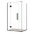 Acclaim Tile Shower 2 Sided Recessed Centre Waste Black 1200 x 1200mm
