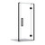 Acclaim Tile Shower 3 Sided Recessed Centre Waste Black 1000 x 1000mm