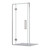 Acclaim Tile Shower 3 Sided Recessed Centre Waste Chrome 1000 x 1000mm