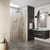 Acclaim Tile Shower 3 Sided Recessed Centre Waste Chrome 1200 x 1000mm