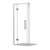 Acclaim Tile Shower 3 Sided Recessed Channel Drain Chrome 900 x 900mm